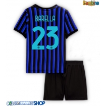 Maglie da calcio Inter Milan Nicolo Barella #23 Prima Maglia Bambino 2025-26 Manica Corta (+ Pantaloni corti)
